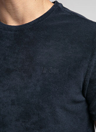 Lee Cooper Yuvarlak Yaka Lacivert Erkek T-Shirt 252 LCM 242008 NAUL LACİVERT