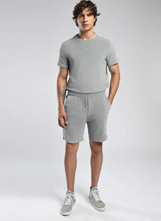 Lee Cooper Regular Fit Gri Erkek Şort 252 LCM 221019 NAUTSA GRİ