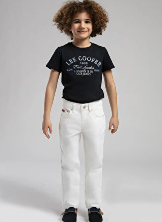 Lee Cooper Normal Bel Beyaz Erkek Çocuk Denim Pantolon 252 LCB 121002