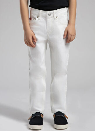 Lee Cooper Normal Bel Beyaz Erkek Çocuk Denim Pantolon 252 LCB 121002