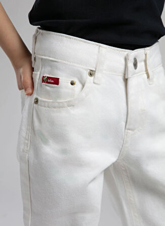 Lee Cooper Normal Bel Beyaz Erkek Çocuk Denim Pantolon 252 LCB 121002