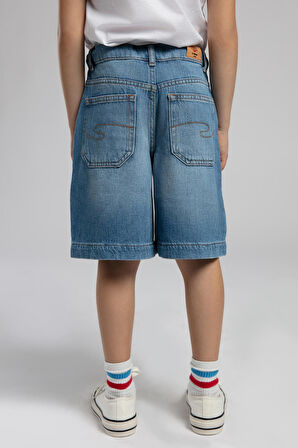 Chester 1 Erkek Çocuk Jean Şort Denim