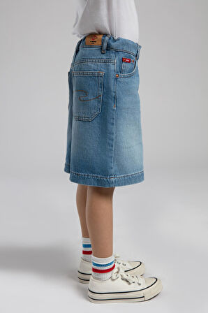 Chester 1 Erkek Çocuk Jean Şort Denim