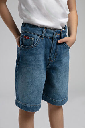 Chester 2 Erkek Çocuk Jean Şort Denim
