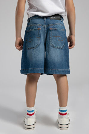 Chester 2 Erkek Çocuk Jean Şort Denim