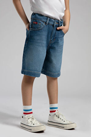 Chester 2 Erkek Çocuk Jean Şort Denim