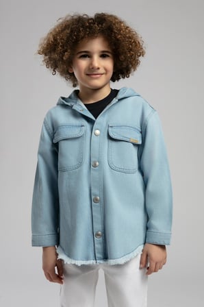 Texas Erkek Çocuk Jean Gömlek Denim