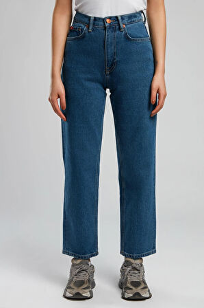 Clara Kadın Jean Pantolon Posey Blue Mid