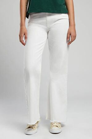 Sandy Kadın Jean Pantolon White Jean