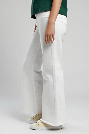 Sandy Kadın Jean Pantolon White Jean