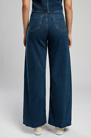 Sandy Kadın Jean Pantolon Gence Blue