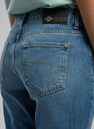 Lee Cooper Normal Bel Dar Paça Crop Kadın Denim Pantolon 252 LCF 121013 FUNNY POSEY BLUE