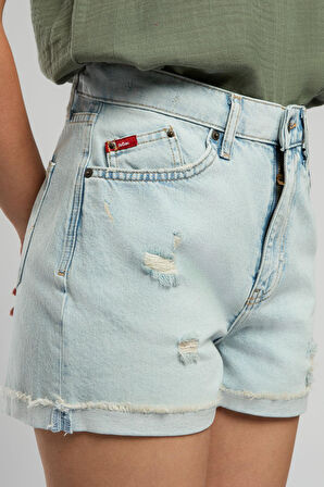 Holly 2 Kadın Jean Şort Denim