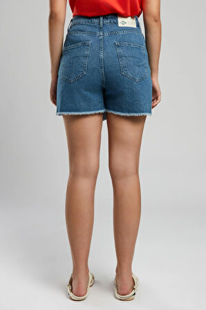 Mila Kadın Jean Şort Etek Denim