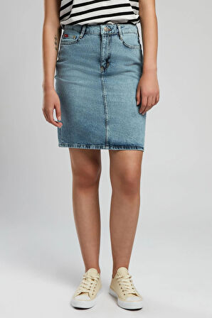 Lami 2 Kadın Jean Etek Denim