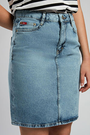 Lami 2 Kadın Jean Etek Denim