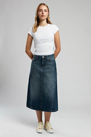 Nora Kadın Jean Etek Denim
