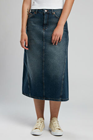 Nora Kadın Jean Etek Denim