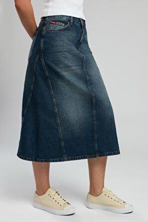 Nora Kadın Jean Etek Denim
