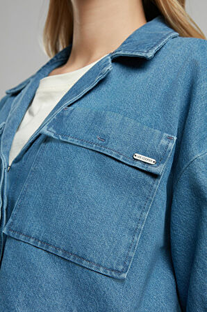 Loren 2 Kadın Jean Ceket Denim
