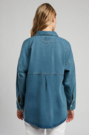 Donde Kadın Jean Ceket Denim