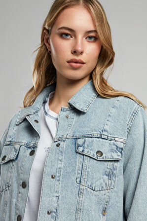 Valery Kadın Jean Ceket Denim