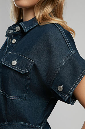 Maya 1 Kadın Jean Elbise Denim