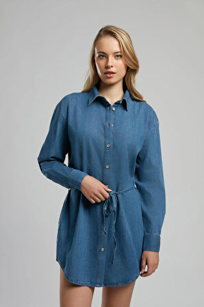Hana Kadın Jean Elbise Denim