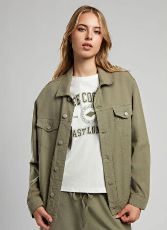 Lee Cooper Loose Fit Açık Haki Kadın Ceket 252 LCF 231001 PUBLE A. HAKİ