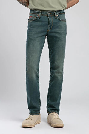 Jagger Erkek Jean Pantolon Yeşil