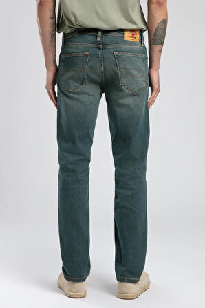 Jagger Erkek Jean Pantolon Yeşil