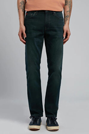 Jagger Erkek Slim Straight Fit Green To Brown Jean Pantolon