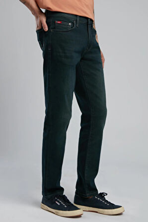 Jagger Erkek Slim Straight Fit Green To Brown Jean Pantolon