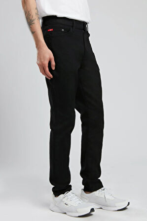 Jack Erkek Slim Fit Stay Black Jean Pantolon