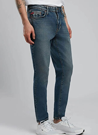 Lee Cooper Yüksek Bel Slim Fit Erkek Denim Pantolon 252 LCM 121028 JACK POSEY DB MID