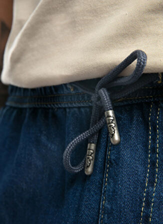 Lee Cooper Lastikli Bel Straight Erkek Denim Pantolon 252 LCM 121067 LOOSE MYLES MID BLUE
