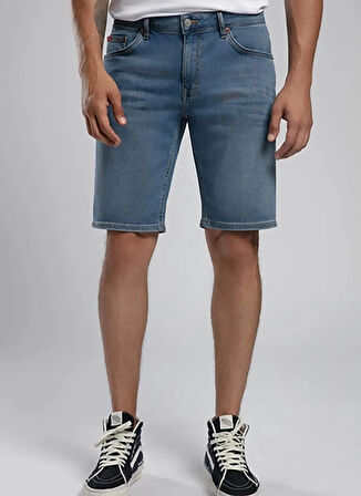 Erkek Normal Bel Regular Fit Denim Şort 252 LCM 121073 ELYO 7 DENIM