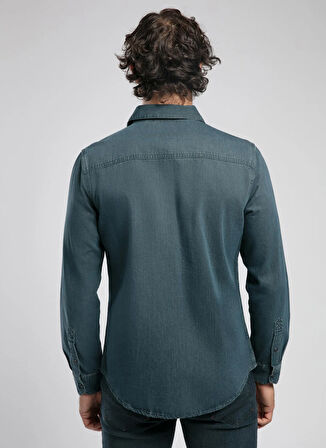 Lee Cooper Slim Fit Erkek Denim Gömlek 252 LCM 141002 WORNER 2 DENIM