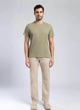 Lee Cooper Normal Bel Straight Bej Erkek Chino Pantolon 252 LCM 221001 RICKY ND 1 BEJ