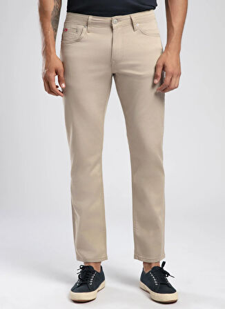 Lee Cooper Normal Bel Slim Straight Bej Erkek Chino Pantolon 252 LCM 221002 JAGGER ND 1 BEJ