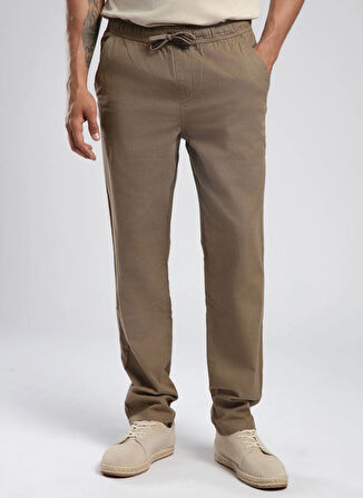 Lee Cooper Normal Bel Regular Straight Deve Tüyü Erkek Chino Pantolon 252 LCM 221003 NEW BEACH CAMEL