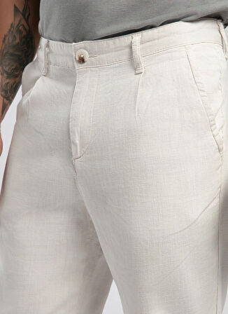 Lee Cooper Normal Bel Regular Tapered Bej Erkek Chino Pantolon 252 LCM 221005 ZARSE 1 BEJ