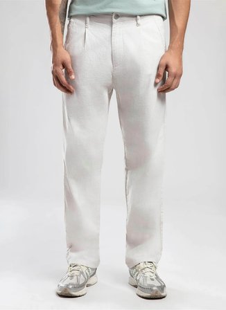 Lee Cooper Ekru Erkek Straight Chino Pantolon 252 LCM 221009 MATTEO EKRU