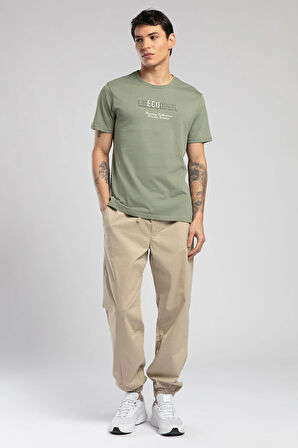 Jogger 2 Erkek Dokuma Pantolon Bej