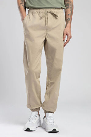 Jogger 2 Erkek Dokuma Pantolon Bej