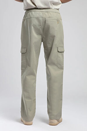 Jogger Cargo Erkek Dokuma Pantolon Haki