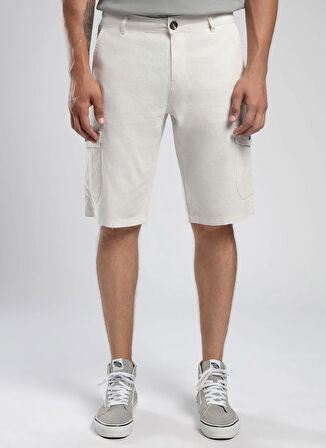 Lee Cooper Relaxed Ekru Erkek Şort 252 LCM 221013 MAN 1 EKRU
