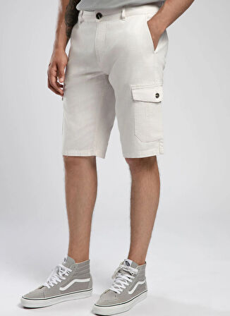 Lee Cooper Relaxed Ekru Erkek Şort 252 LCM 221013 MAN 1 EKRU