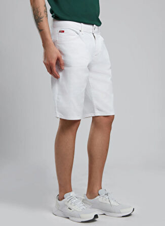 Lee Cooper Slim Tapered Beyaz Erkek Şort 252 LCM 221016 LONCESO BEYAZ