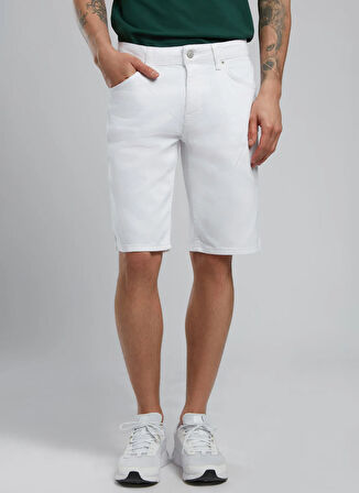 Lee Cooper Slim Tapered Beyaz Erkek Şort 252 LCM 221016 LONCESO BEYAZ